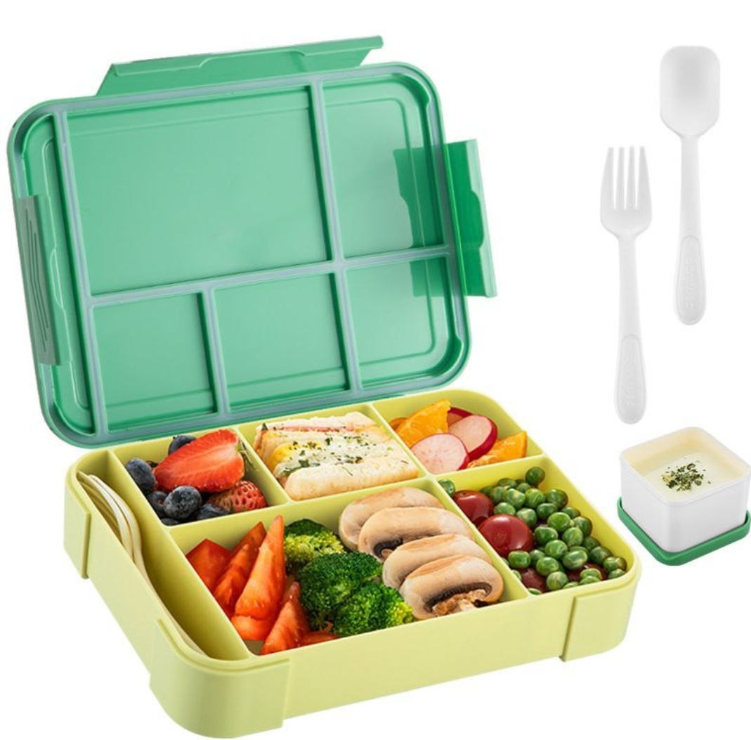 1 layer plastic lunch set