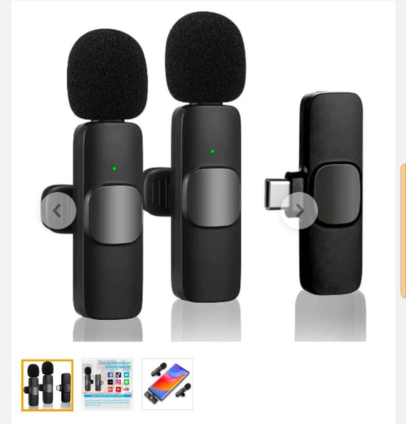 Double Speaker Lapel Microphone