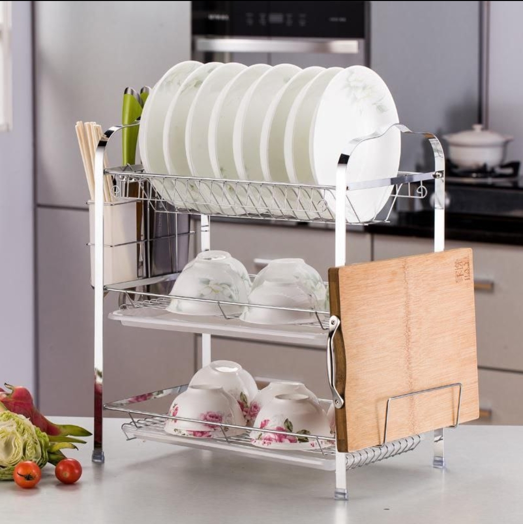 Gift King 3Layers Stainless Plate Rack