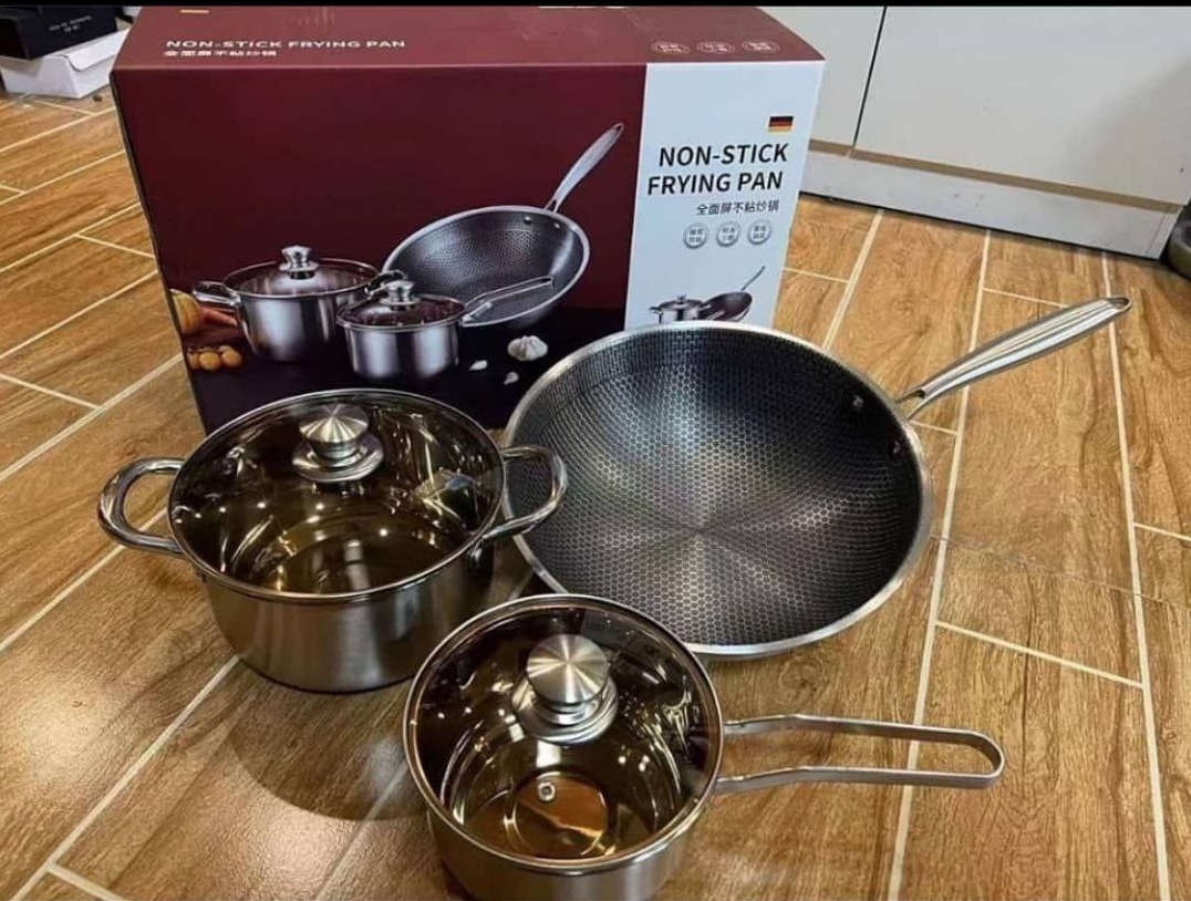 3Pcs High Quality Stainless Pot