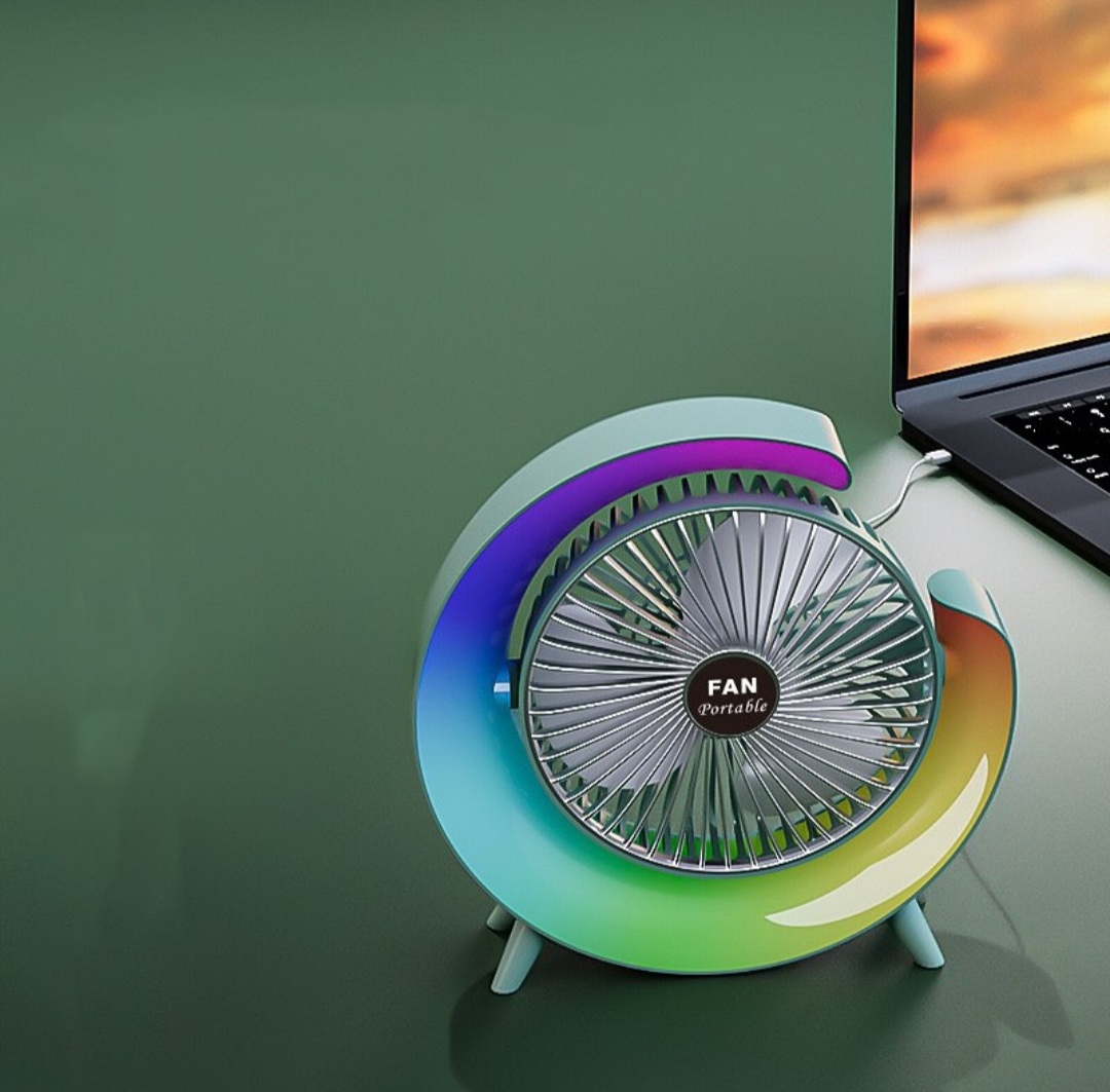 Desktop Fan with Light