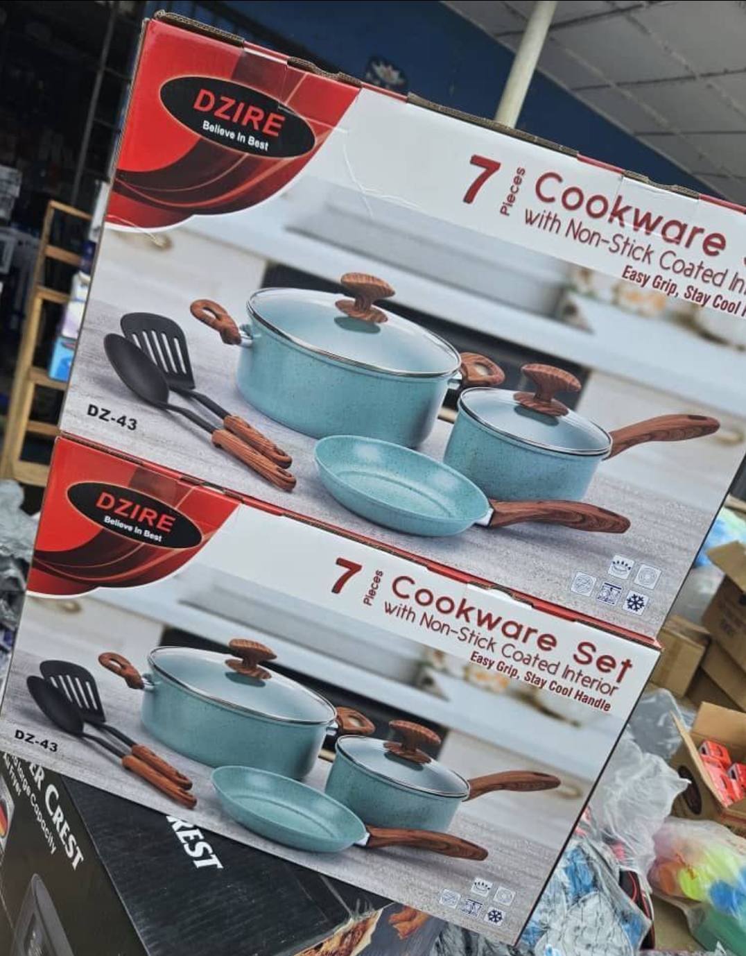 Dz43…Dzire 7Pcs Nonstick Cookware with Coated Inner
