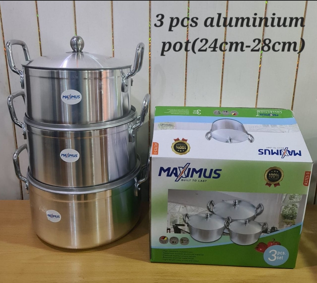3Pcs Maximus Aluminium Pot