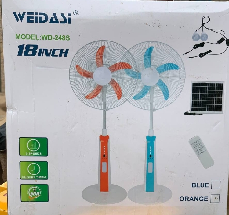 18 inches Weidasi Rechargeable Standing Fan