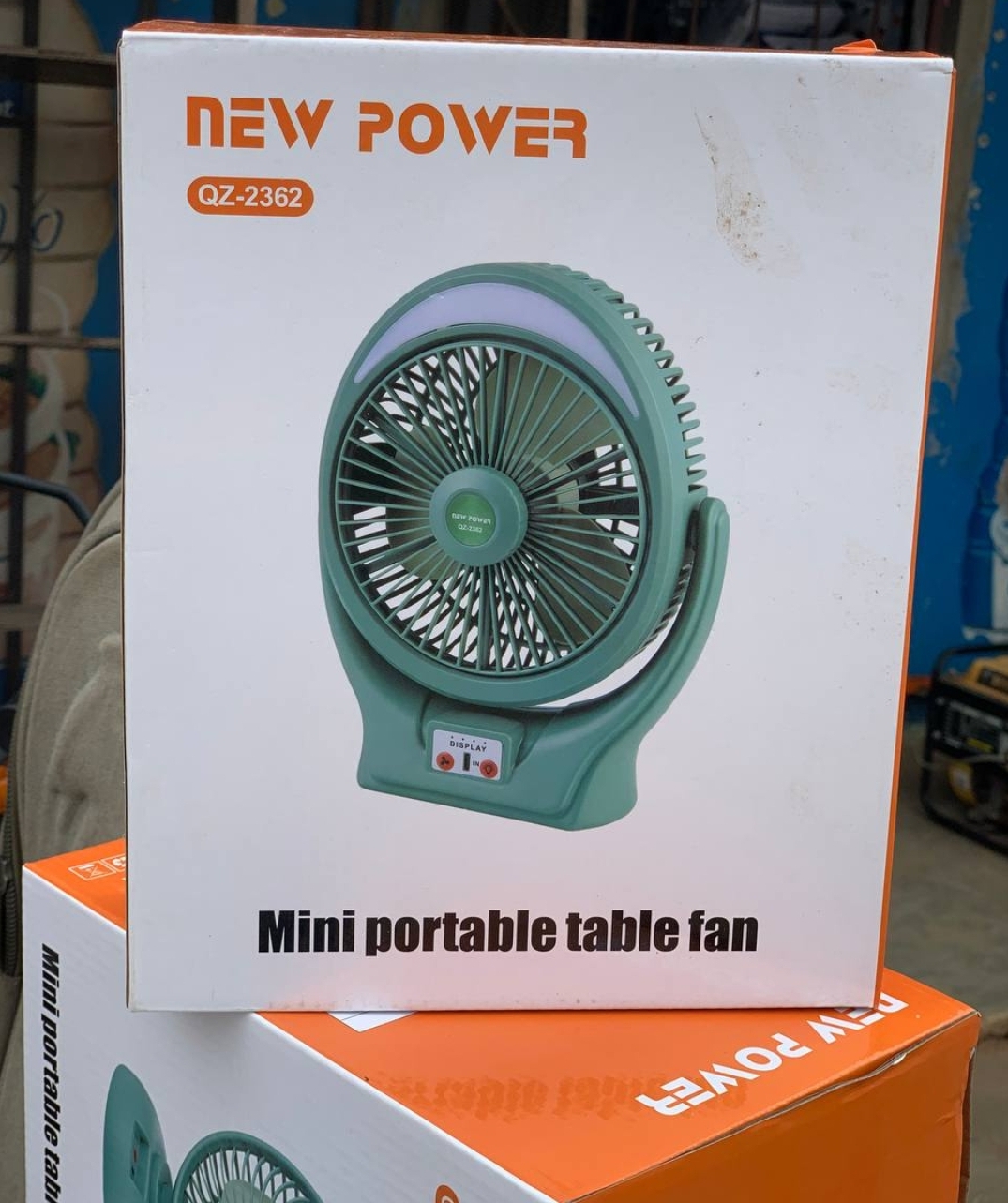 New Power 2362 Mini Portable Fan with Led Light