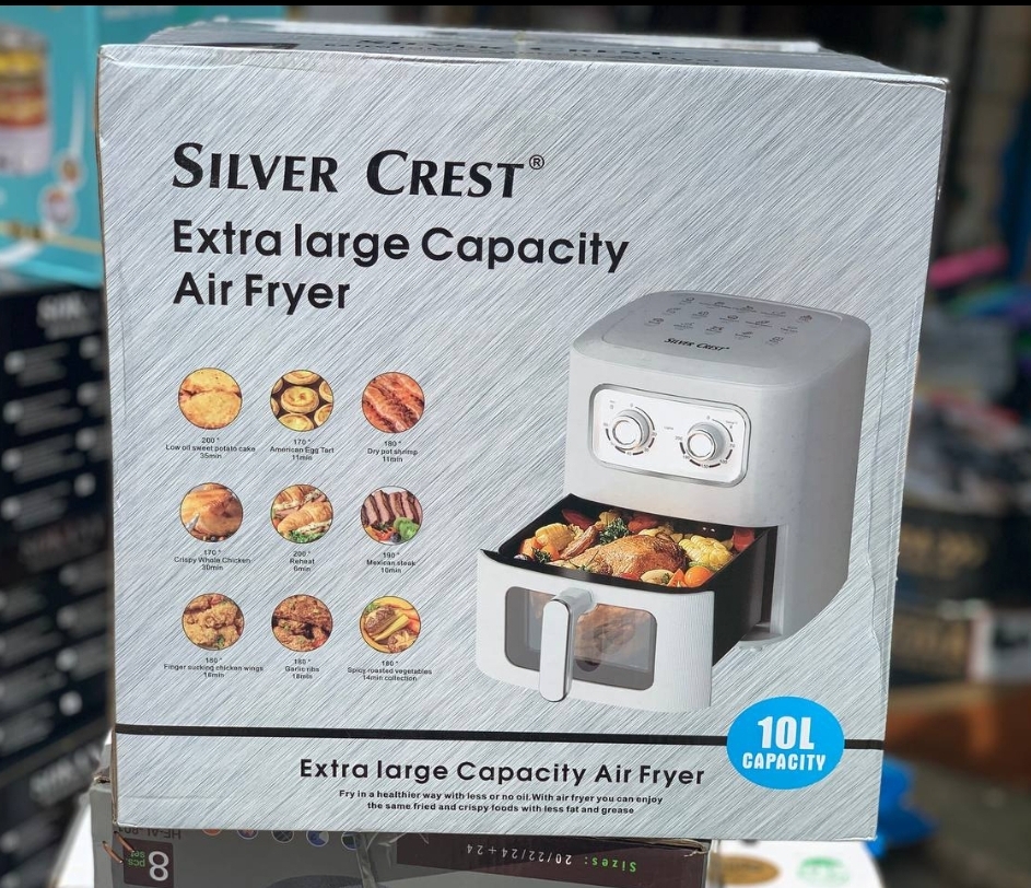 10Litres Silver Crest Air Fryer with Large Capacity